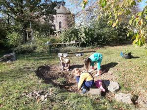 Die NABU Kindergruppe in Swisttal Dünstekoven.
